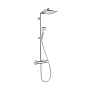 Hansgrohe Crometta E 240 SHP Душевая система 103см, с верхним душем 240х240мм., ручным душем и термостатическим смесителем, цвет: хром фото в интернет-магазине САНТЕХСИТИ