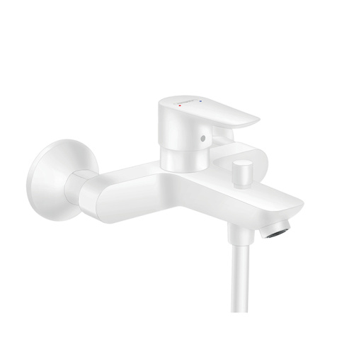 Hansgrohe Talis E Смеситель для ванны настенный, излив 194мм, цвет: белый матовый фото в интернет-магазине САНТЕХСИТИ