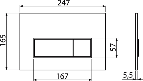 Кнопка управления ALCAPLAST для инсталляции, белый-мат фото в интернет-магазине САНТЕХСИТИ