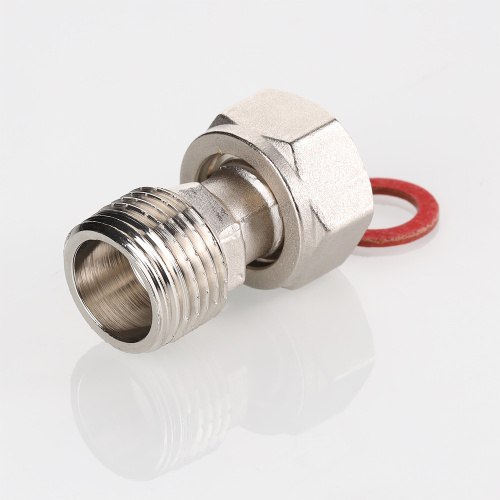 Резьбовой фитинг VALTEC Полусгон прямой с накидной гайкой, 3/4"x1/2" фото в интернет-магазине САНТЕХСИТИ