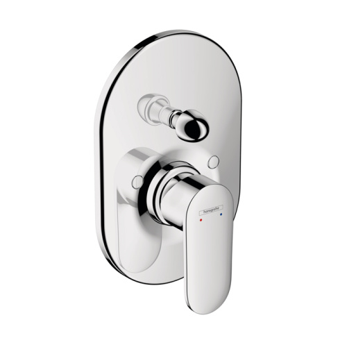 Hansgrohe Vernis Blend Смеситель для ванны, однорычажный, внешняя часть, цвет: хром фото в интернет-магазине САНТЕХСИТИ