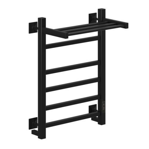 Полотенцесушитель НИКА с греющим кабелем STEP-2 ВП U 60/40 (RAL9005 mat) фото в интернет-магазине САНТЕХСИТИ