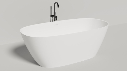 Ванна из искусственного камня Salini Sofia S-Stone 185x90см отдельностоящая, белая матовая фото в интернет-магазине САНТЕХСИТИ