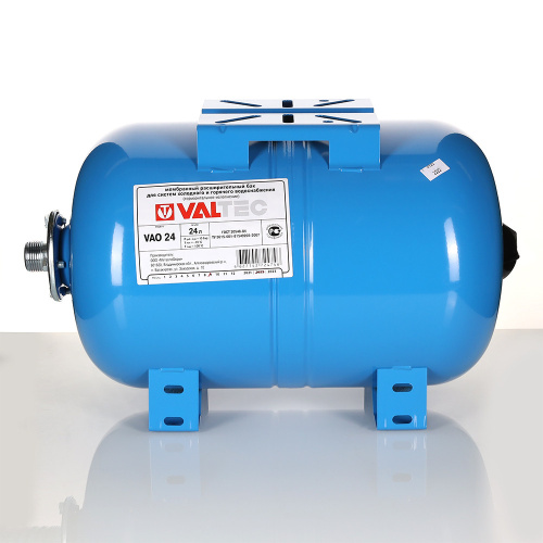 Расширительный бак VALTEC (ХВС, горизонтальный) 24л фото в интернет-магазине САНТЕХСИТИ