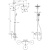 Hansgrohe Croma 220 Showerpipe Душевая стойка. состоит из: верхний душ, ручной душ, термостат для душа, штанга для душа, держатель для душа, цвет: хром фото в интернет-магазине САНТЕХСИТИ