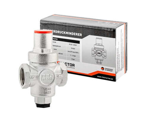 Редуктор давления ProFactor 1/2" под манометр ¼" PFPRV251.15 фото в интернет-магазине САНТЕХСИТИ