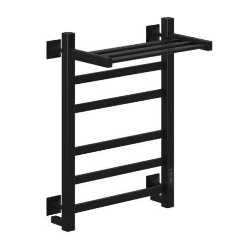 Полотенцесушитель НИКА с греющим кабелем STEP-1 ВП U 60/40 (RAL9005 mat) фото в интернет-магазине САНТЕХСИТИ