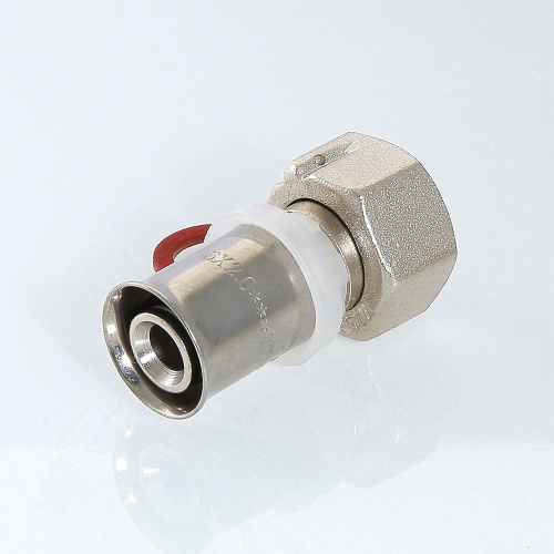 Пресс фитинг VALTEC Соединитель с накидной гайкой 20х1/2" фото в интернет-магазине САНТЕХСИТИ