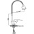 Смеситель для кухни с гибким изливом Ledeme H02-B L4302-B фото в интернет-магазине САНТЕХСИТИ