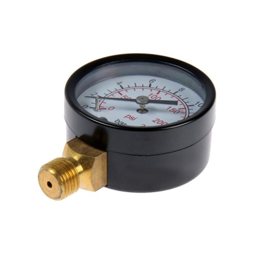 Манометр TIM 50мм вертикальный на 10bar фото в интернет-магазине САНТЕХСИТИ