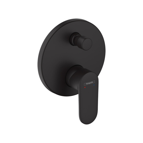 Hansgrohe Vernis Blend Смеситель для ванны, встраиваемый, внешняя часть, цвет: матовый черный фото в интернет-магазине САНТЕХСИТИ