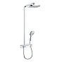Hansgrohe Raindance Select E 300 Showerpipe Душевая система, с верхним душем 30х19см., ручным дешем, и термостатическим смесителем, цвет: хром фото в интернет-магазине САНТЕХСИТИ
