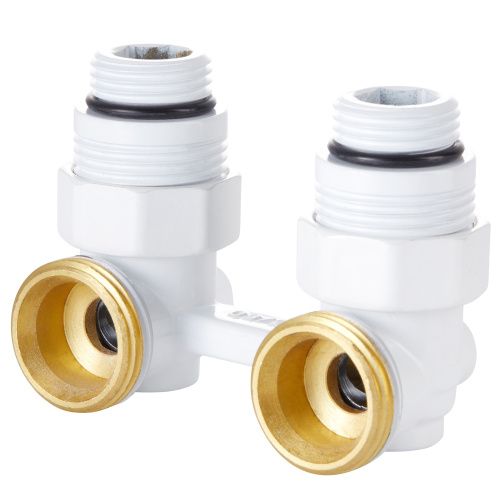 Узел нижнего подключения Royal Thermo угловой 1/2х3/4 EK (белый) фото в интернет-магазине САНТЕХСИТИ