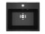 Мойка композит.Practik PR-M 490-004 ПРЯМОУГОЛЬНАЯ черный оникс 490*420*190 без сифона фото в интернет-магазине САНТЕХСИТИ