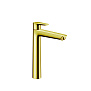 Hansgrohe Talis E Смеситель для раковины 240, на 1 отв, с донным клапаном, излив 183мм, цвет: золото фото в интернет-магазине САНТЕХСИТИ