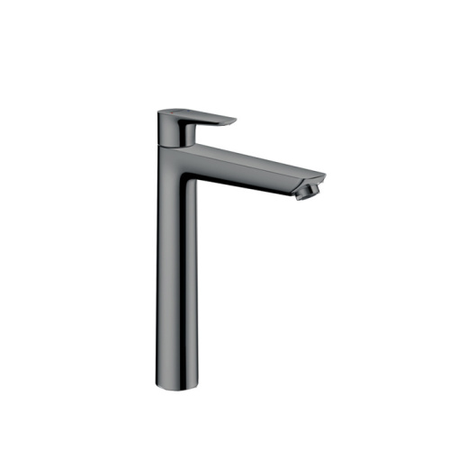 Hansgrohe Talis E Смеситель для раковины 240, на 1 отв, с донным клапаном, излив 183мм, цвет: шлифованный черный хром фото в интернет-магазине САНТЕХСИТИ