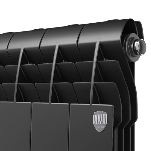 Радиатор алюминиевый Royal Thermo BiLiner 500/80 6 секций / Noir Sable фото в интернет-магазине САНТЕХСИТИ