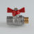 Кран шаровый VALTEC ГОСТ 1/2" вн.-нар. рукоятка бабочка фото в интернет-магазине САНТЕХСИТИ