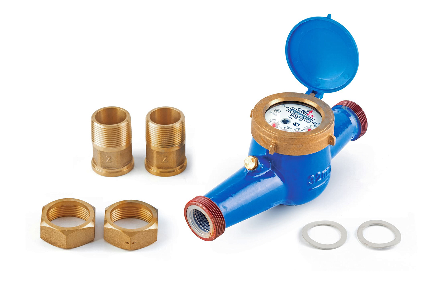 Счетчик GROEN для холодной воды мокроход WRC (iron) 11/4" фото в интернет-магазине САНТЕХСИТИ