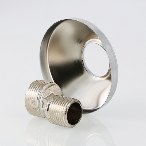 Резьбовой фитинг VALTEC Эксцентрик с декоративной чашкой 3/4"х1/2" фото в интернет-магазине САНТЕХСИТИ