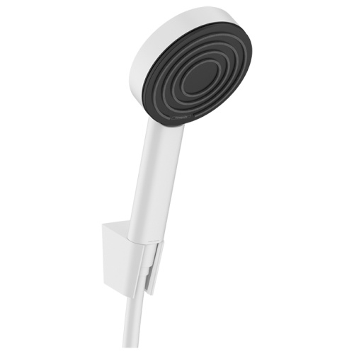 Hansgrohe Pulsify 1j Porter-набор Душевой гарнитур, ручной душ, настенный держатель и шланг 125см., цвет: белый матовый фото в интернет-магазине САНТЕХСИТИ