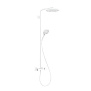 Hansgrohe Raindance Душевая стойка с термостатом 1jet (верхний душ 240мм, ручной душ с держателем), цвет: белый матовый фото в интернет-магазине САНТЕХСИТИ