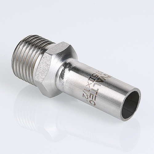 Фитинг нержавеющая сталь VALTEC Вставка резьбовая с нар.р. 22х1/2" фото в интернет-магазине САНТЕХСИТИ