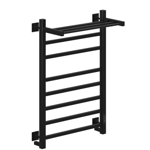 Полотенцесушитель НИКА с греющим кабелем STEP-2 ВП U 80/50 (RAL9005 mat) фото в интернет-магазине САНТЕХСИТИ