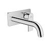 Hansgrohe Vernis Shap Смеситель для раковины, настенный, излив 204 мм, внешняя часть, цвет: хром фото в интернет-магазине САНТЕХСИТИ