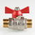 Кран шаровый VALTEC 3/4" нар.-нар. рукоятка бабочка фото в интернет-магазине САНТЕХСИТИ