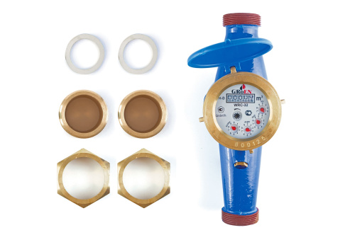 Счетчик GROEN для холодной воды мокроход WRC (iron) 11/4" фото в интернет-магазине САНТЕХСИТИ