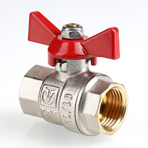 Кран шаровый VALTEC 3/4" вн.-вн. рукоятка бабочка фото в интернет-магазине САНТЕХСИТИ