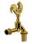 Кран SANTERA декор. с нос. Петушок "золото" 1/2" фото в интернет-магазине САНТЕХСИТИ