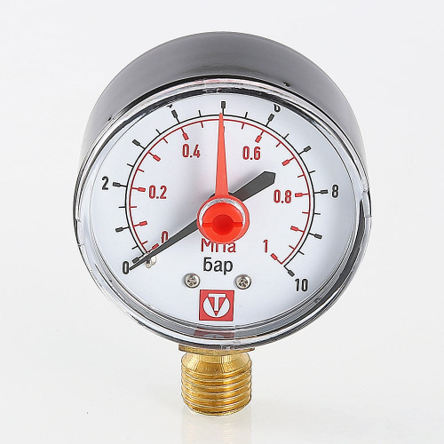Манометр VALTEC с нижним радиальным подключением 4 бар 1/4" фото в интернет-магазине САНТЕХСИТИ