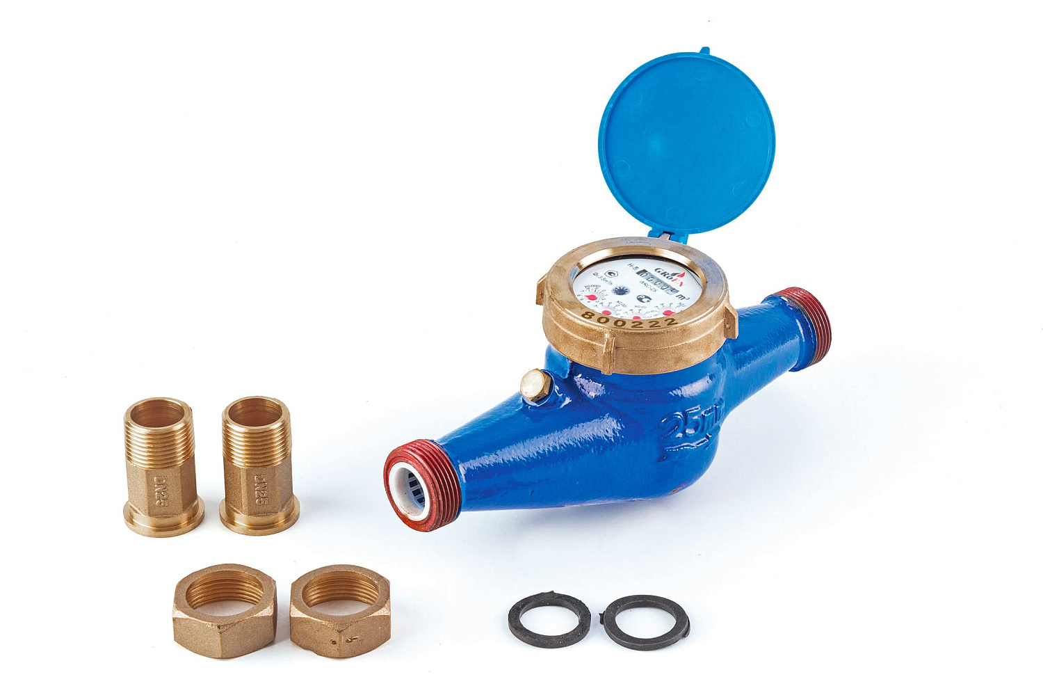 Счетчик GROEN для холодной воды мокроход WRC (iron) 1" фото в интернет-магазине САНТЕХСИТИ