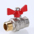 Кран шаровый VALTEC 1/2" вн.-нар. рукоятка бабочка фото в интернет-магазине САНТЕХСИТИ