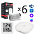 Комплект управления Royal Thermo для 6 радиаторов по Wi-Fi Smart Heat HH-01/THS30ZB, белый фото в интернет-магазине САНТЕХСИТИ