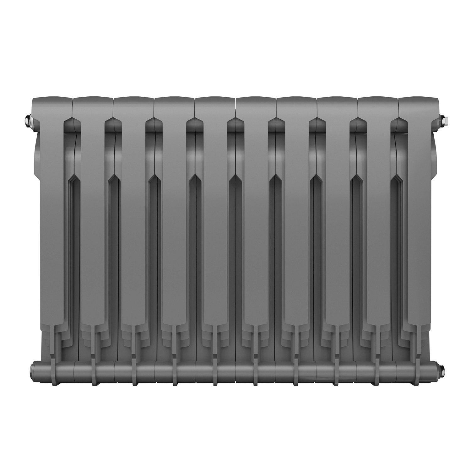 Радиатор биметаллический Royal Thermo BiLiner 500 Silver Satin - 10 секций фото в интернет-магазине САНТЕХСИТИ