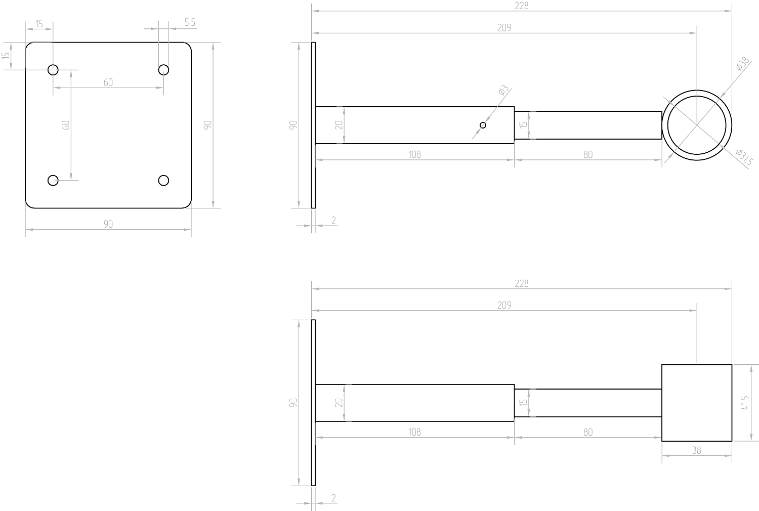 Кронштейн для расширительного бака АКВАБРАЙТ 1" фото в интернет-магазине САНТЕХСИТИ