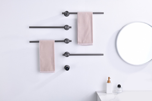 Полотенцесушитель электрический, встроенный Timo Saona 040/18SM черное золото фото в интернет-магазине САНТЕХСИТИ