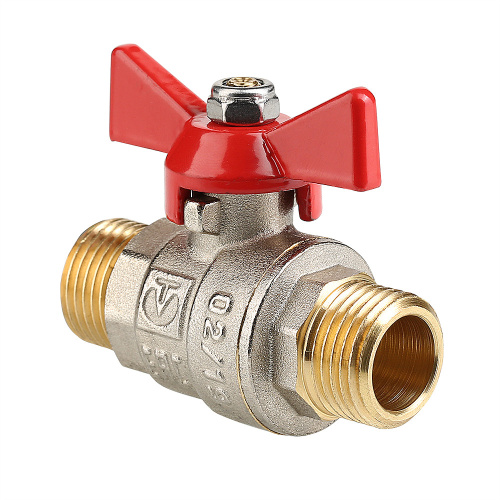 Кран шаровый VALTEC 3/4" нар.-нар. рукоятка бабочка фото в интернет-магазине САНТЕХСИТИ