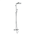 Hansgrohe Crometta Showerpipe S 240 SHP: термостат для ванны + стойка с верхним душем 240мм + ручной душ со шлангом 160мм, цвет: хром фото в интернет-магазине САНТЕХСИТИ