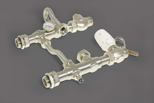 Насосно-смесительный узел БЕЗ НАСОСА ZEISSLER JH-1038 (130мм) фото в интернет-магазине САНТЕХСИТИ