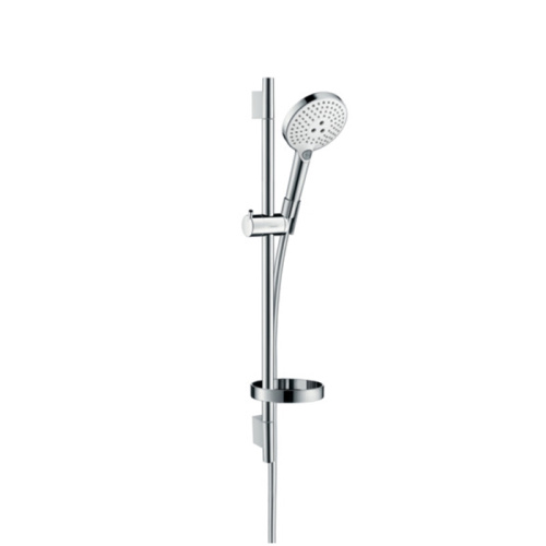 Hansgrohe Raindance Select S Душевой набор: штанга 65см., ручной душ 120, 3jet (Rain, RainAir, WhirlAir), мыльница, шланг, цвет: белый/хром фото в интернет-магазине САНТЕХСИТИ