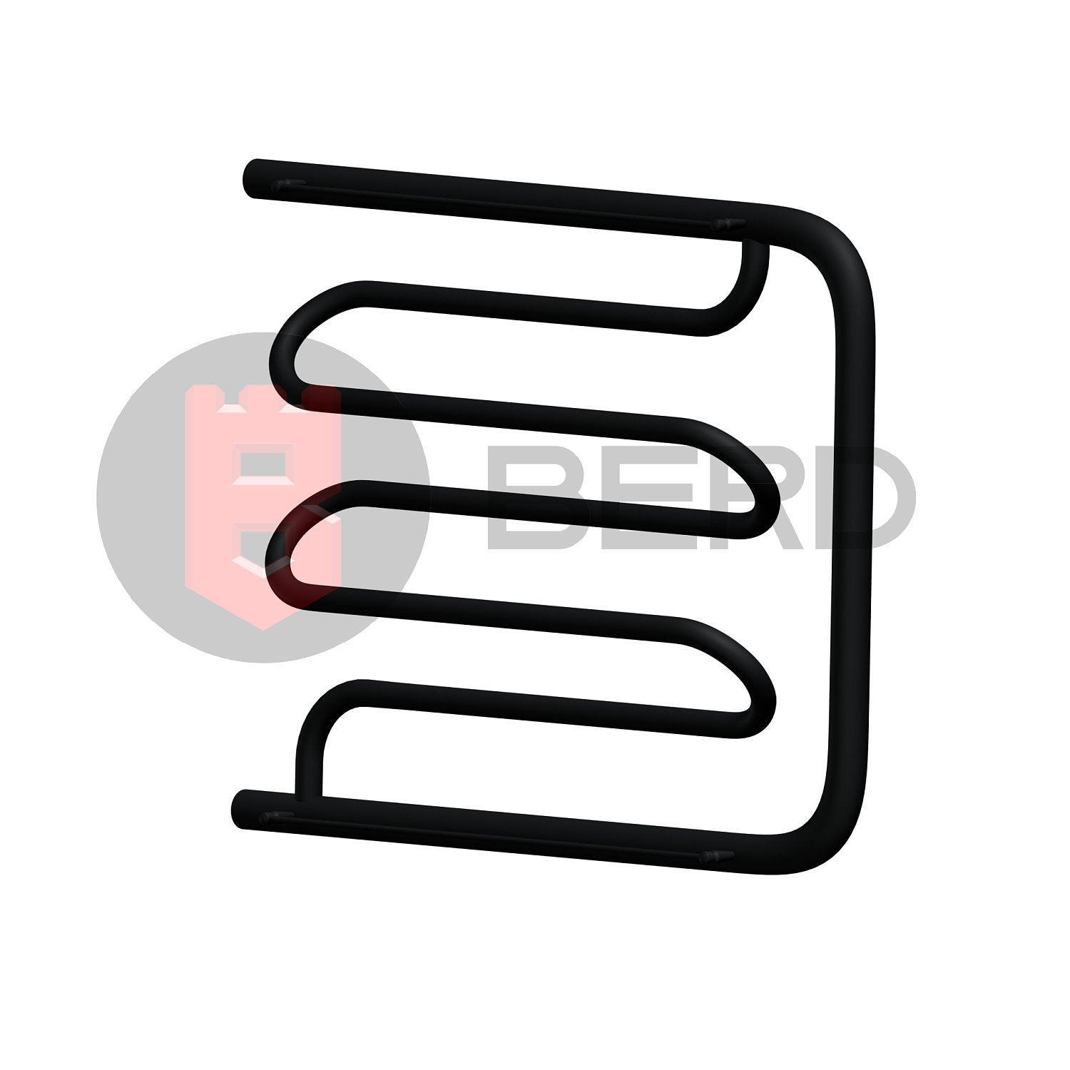 Полотенцесушитель цв. черный мат. D10 50х100 фото в интернет-магазине САНТЕХСИТИ