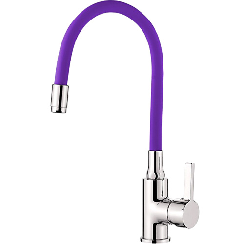 Смеситель для кухни с гибким изливом Ledeme Rainbow L4898-8 фото в интернет-магазине САНТЕХСИТИ